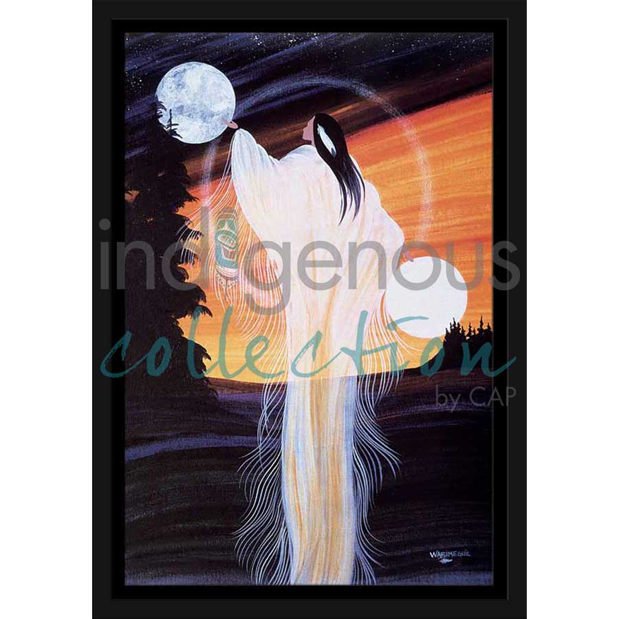 January Moon by artist Betty Albert - Cree. Indigenous Collection