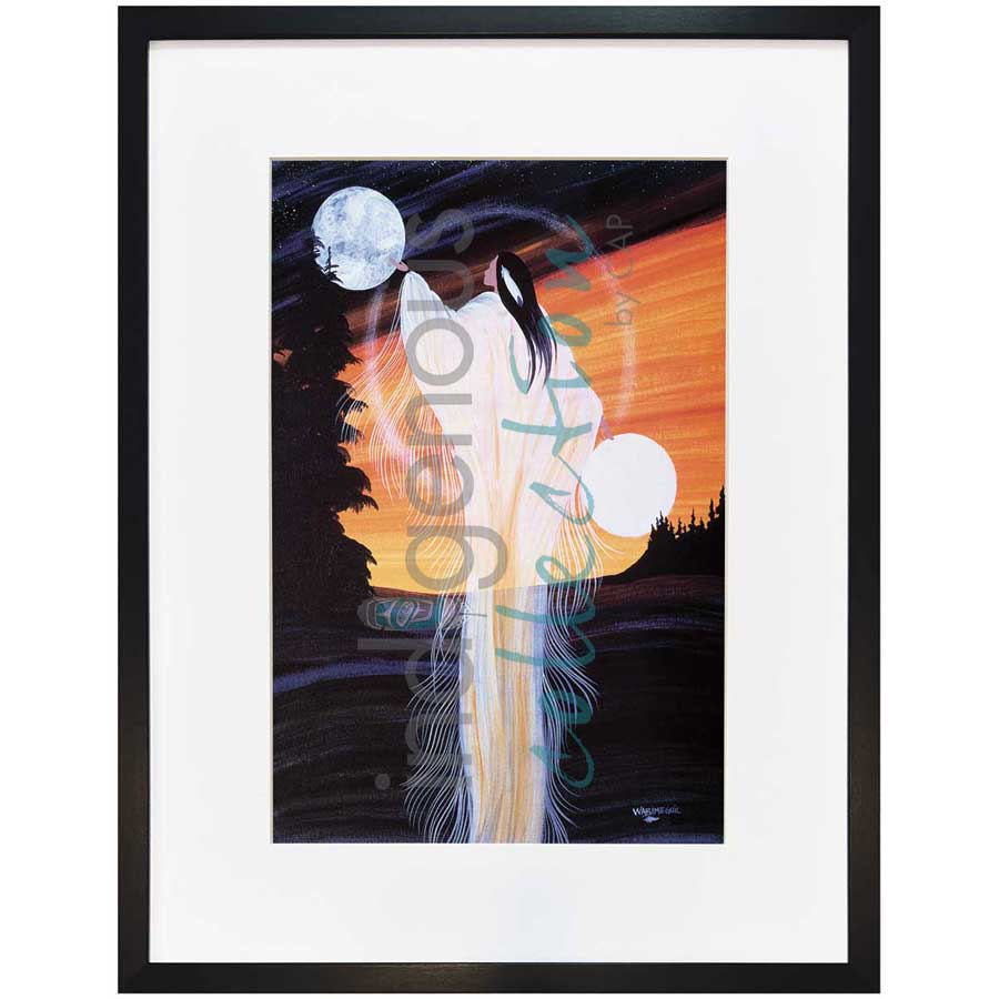 January Moon by artist Betty Albert - Cree. Indigenous Collection