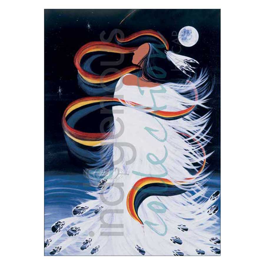 Whirling Rainbow Woman Canvas Prints