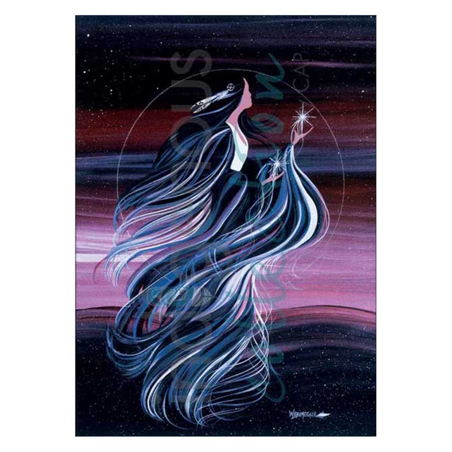 White Star Woman Canvas Prints