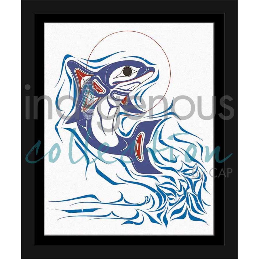 Dolphin by artist Richard Shorty - Northern Tutchone. Indigenous Collection
