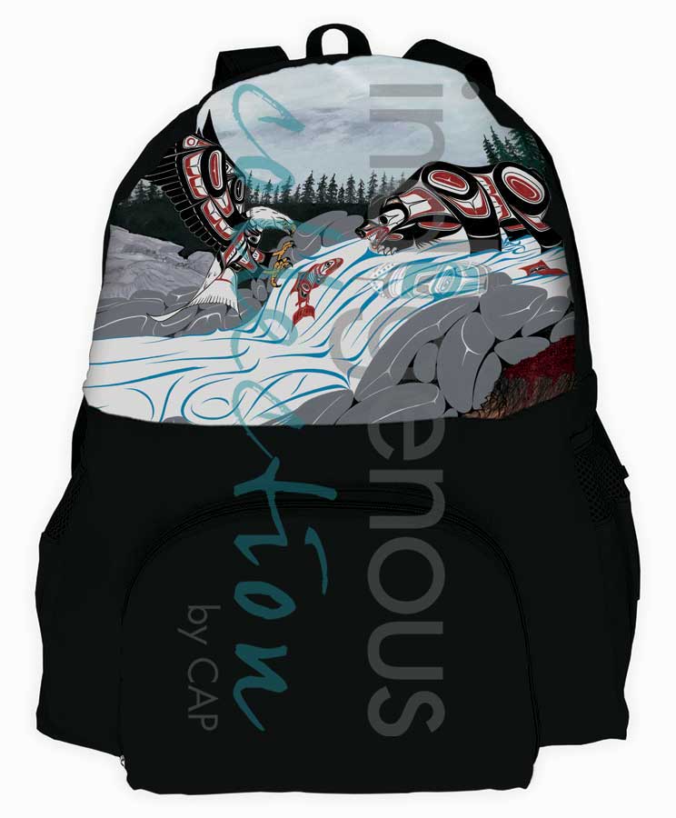 Cycle of Life Foldable Travel Backpack by artist Richard Shorty