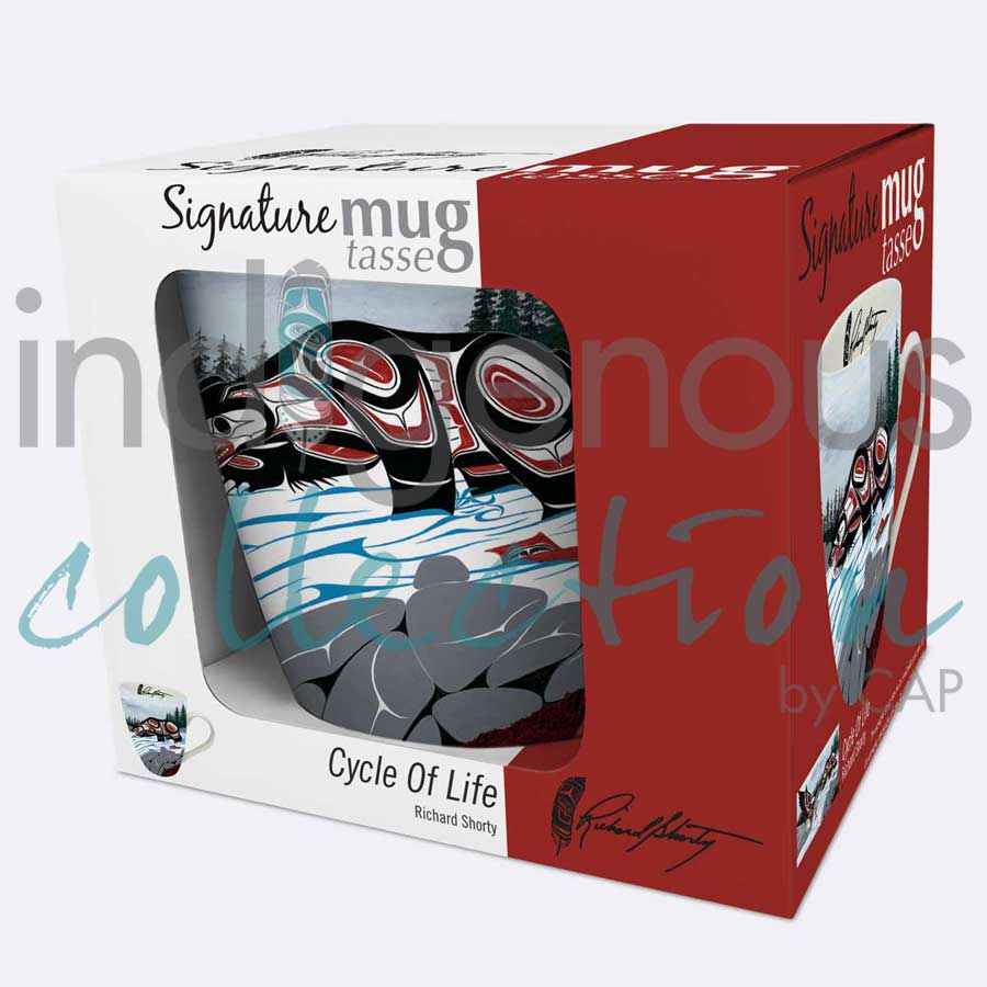 Cycle of Life 18 oz. Signature Mug by artist Richard Shorty
