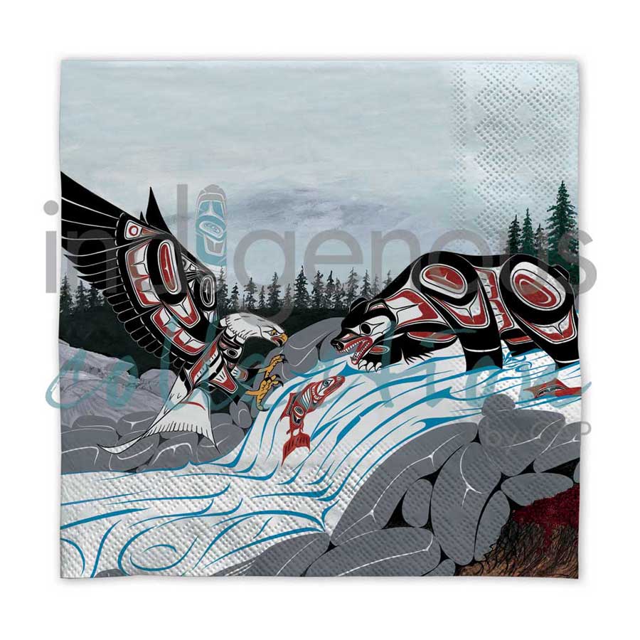 Cycle of Life napkins by artist Richard Shorty