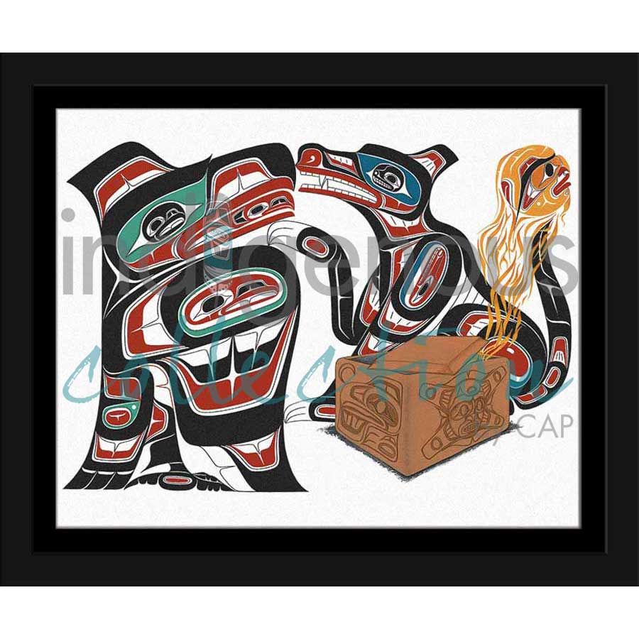 Escape by artist Richard Shorty - Northern Tutchone. Indigenous Collection