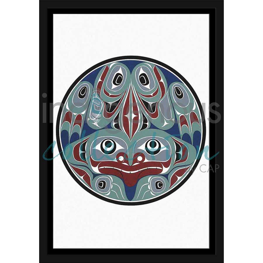 Frog by artist Randy Cook - Namgis, Maamtagila and Mamalilikala. Indigenous Collection