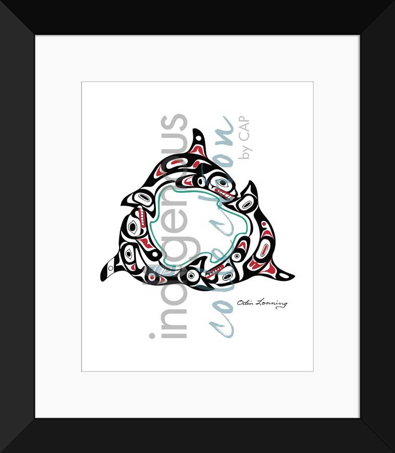 Killer Whale Pod Limited Edition. Indigenous Collection