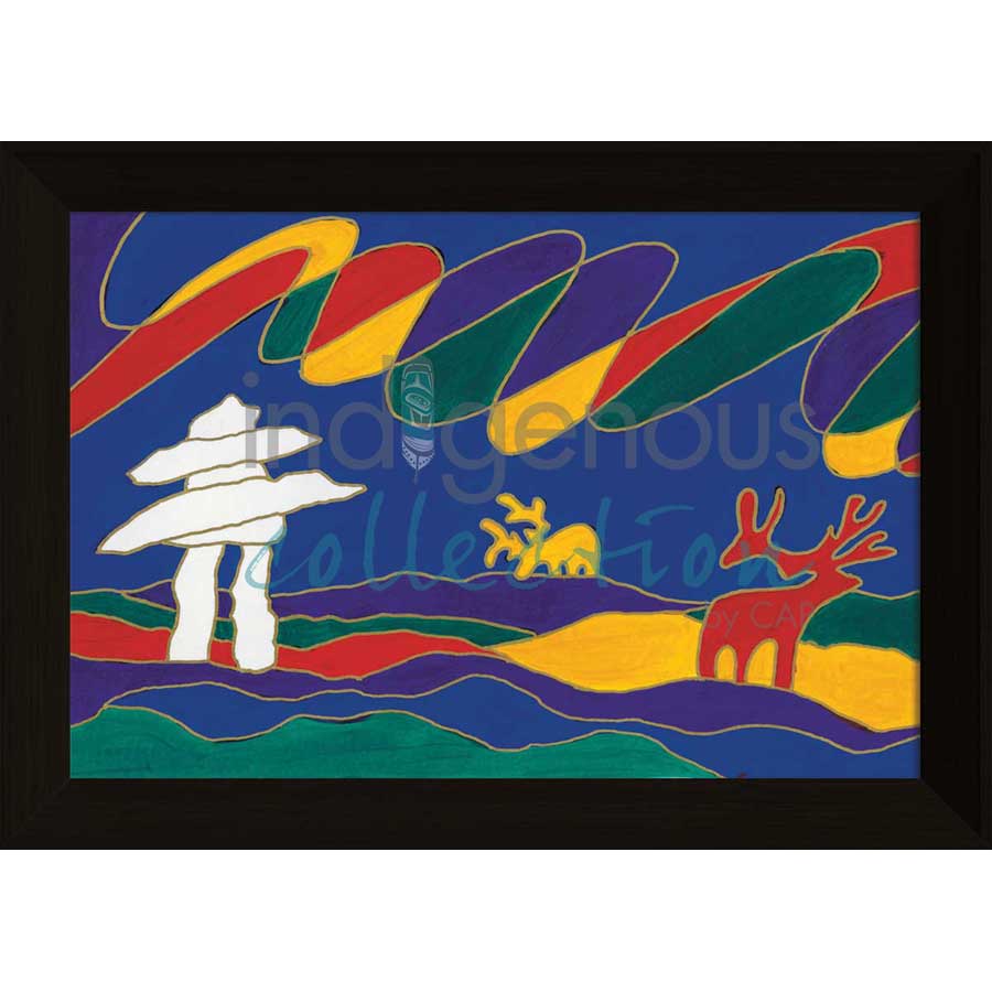 Barrenlands by artist Dawn Oman - Denesuline (Chipewyan). Indigenous Collection