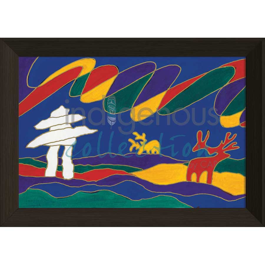 Barrenlands by artist Dawn Oman - Denesuline (Chipewyan). Indigenous Collection