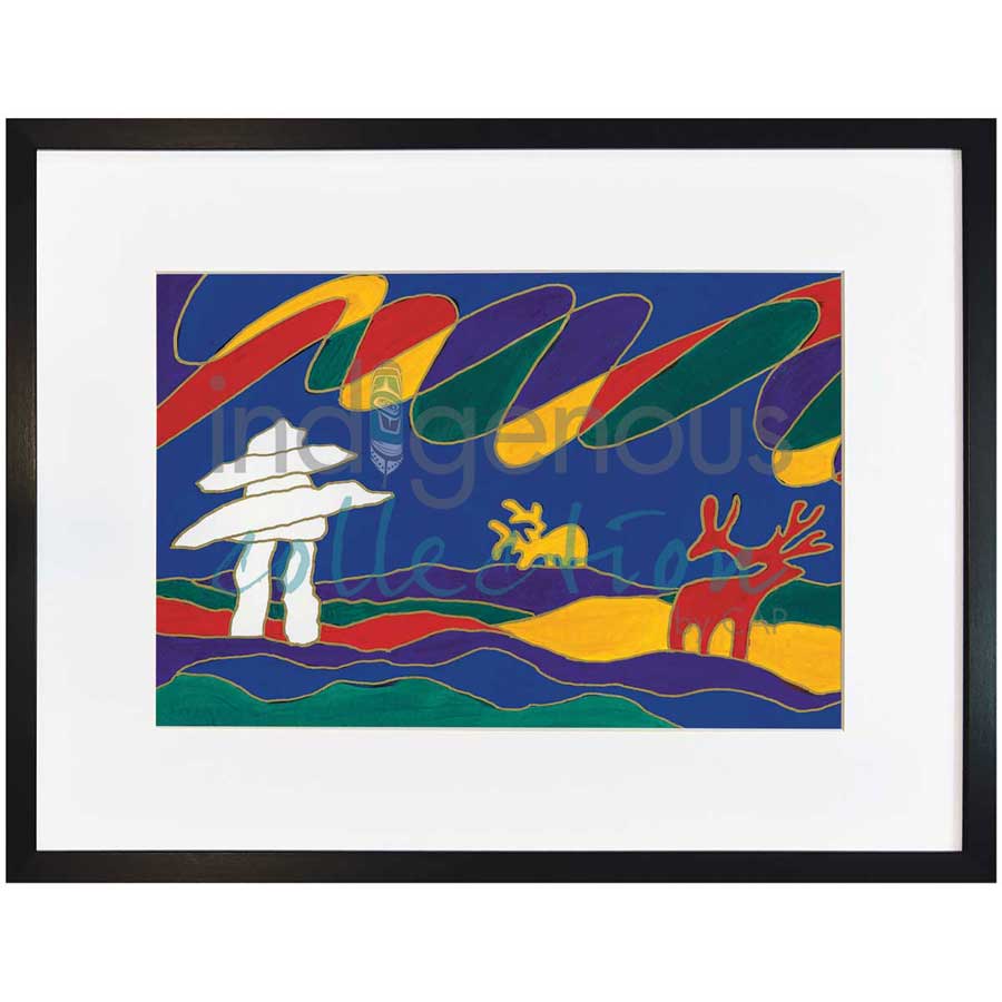 Barrenlands by artist Dawn Oman - Denesuline (Chipewyan). Indigenous Collection