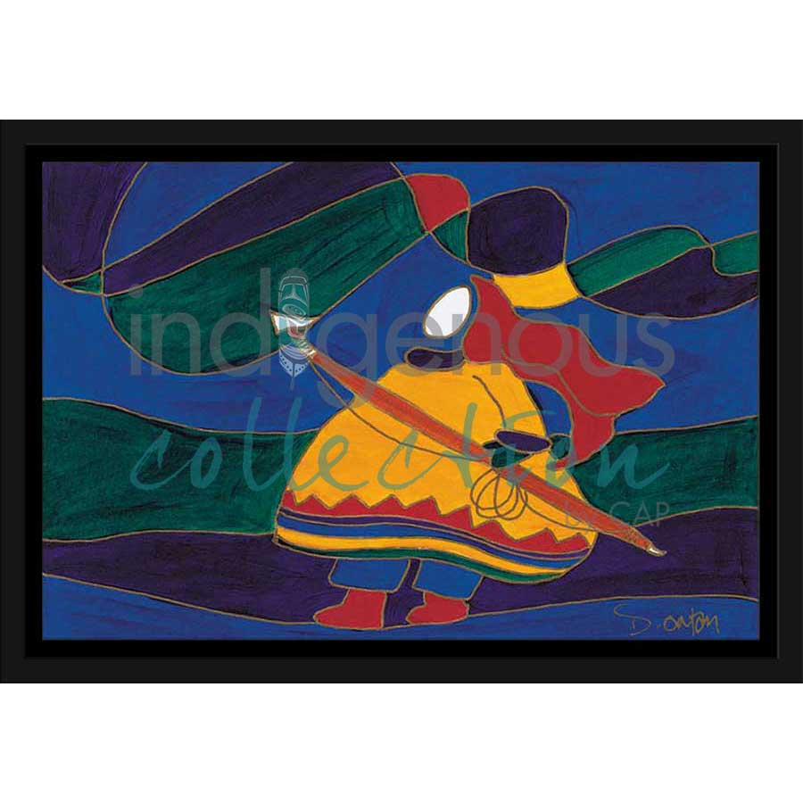 The Harpoonist by artist Dawn Oman - Denesuline (Chipewyan). Indigenous Collection