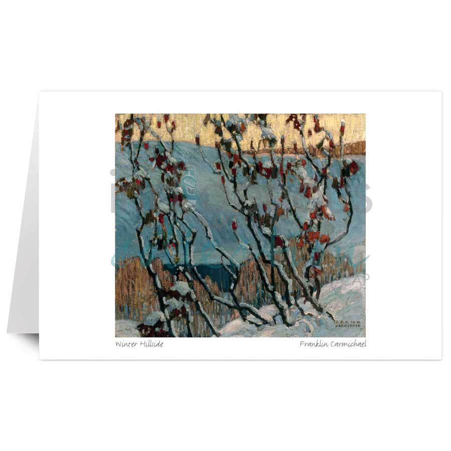 Winter Hillside by artist F. Carmichael