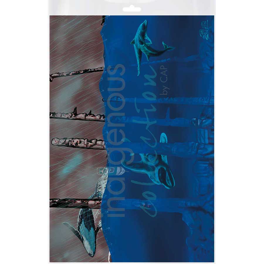 Queneesh Village by artist Bill Helin - Tsimshian. Indigenous Collection