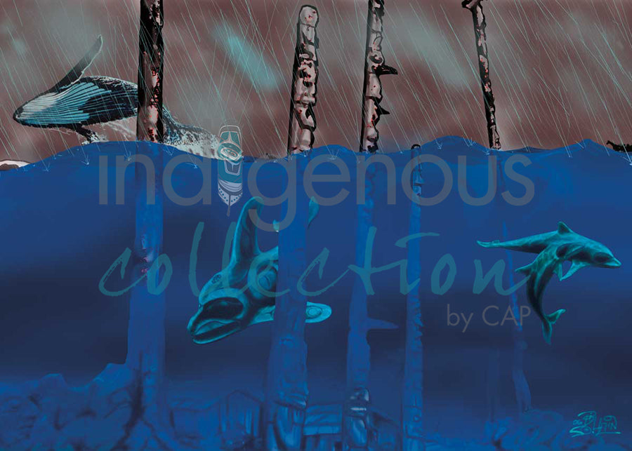 Queneesh Village by artist Bill Helin