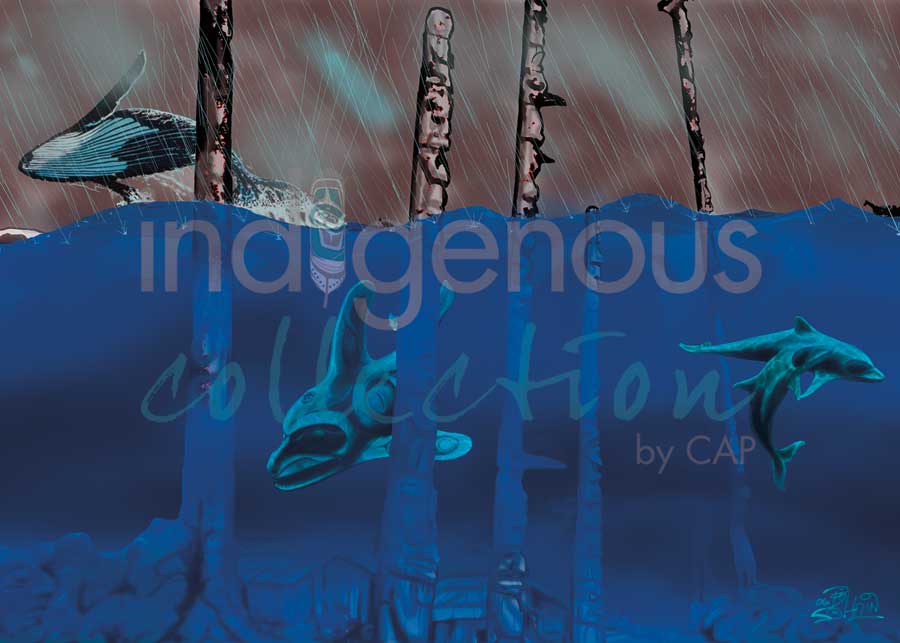 Queneesh Village by artist Bill Helin