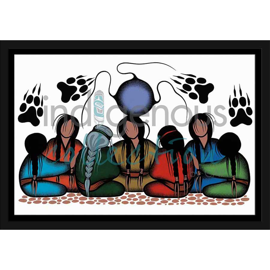Strength Working Together by artist Simone McLeod - Ojibway. Indigenous Collection