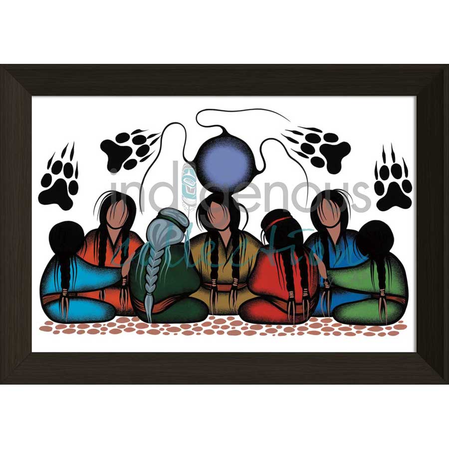 Strength Working Together by artist Simone McLeod - Ojibway. Indigenous Collection