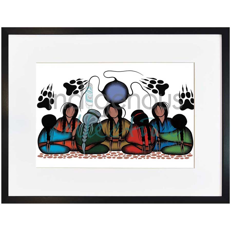 Strength Working Together by artist Simone McLeod - Ojibway. Indigenous Collection
