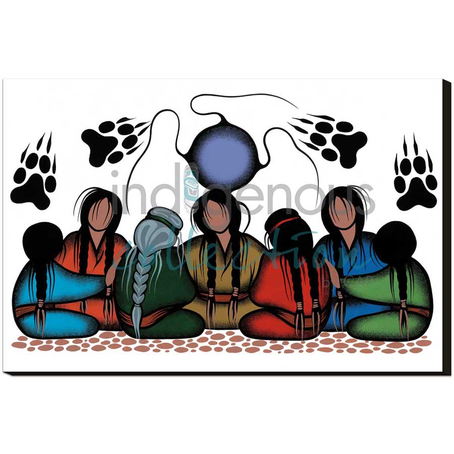 Strength Working Together by artist Simone McLeod - Ojibway. Indigenous Collection