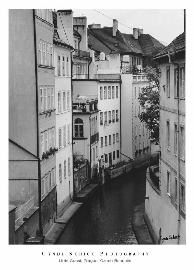 Little Canal, Prague, Czech Republic by artist  Cyndi Schick