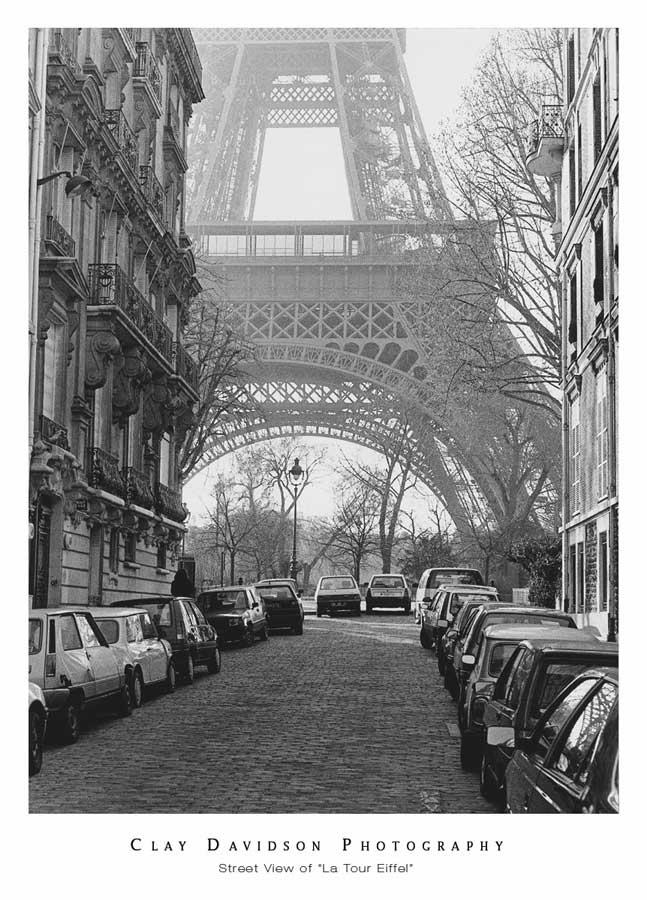 Street View of La Tour Eiffel by artist  Clay Davidson