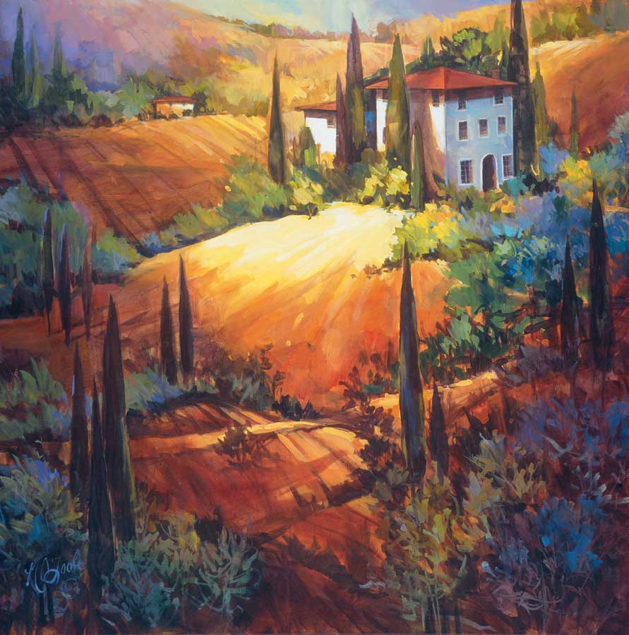 Morning Light Tuscany by artist  Nancy O'Toole