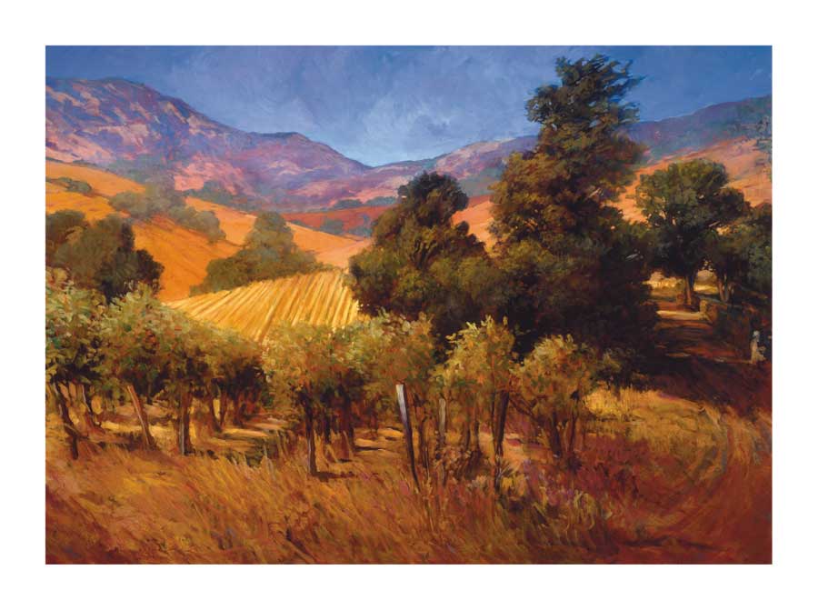 Southern Vineyard Hills by artist  Philip Craig