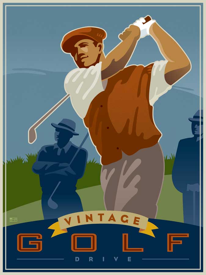 Vintage Golf - Drive by artist  Si Huynh