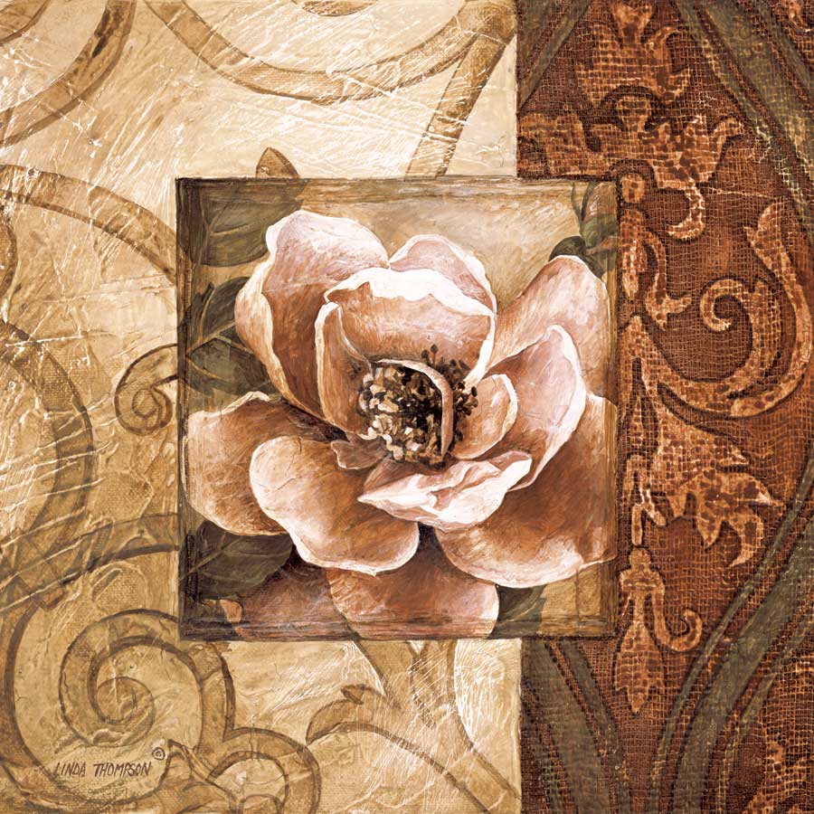 Linen Roses II by artist  Linda Thompson