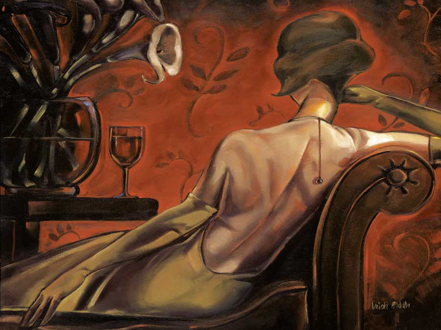 Bordeaux Lounge by artist  Trish Biddle
