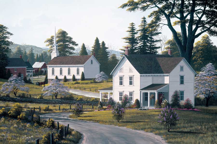 Apple Blossom Time by artist  Bill Saunders