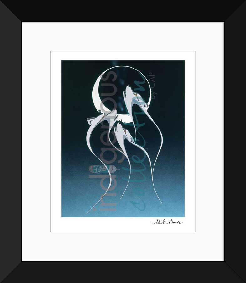 Eclipse With Wolf Spirit Limited Edition. Indigenous Collection