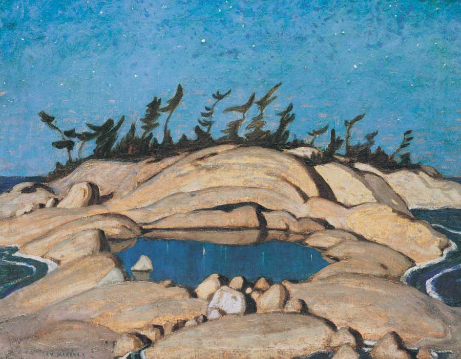 Night, Pine Island Poster by Group of Seven artist A.Y. Jackson