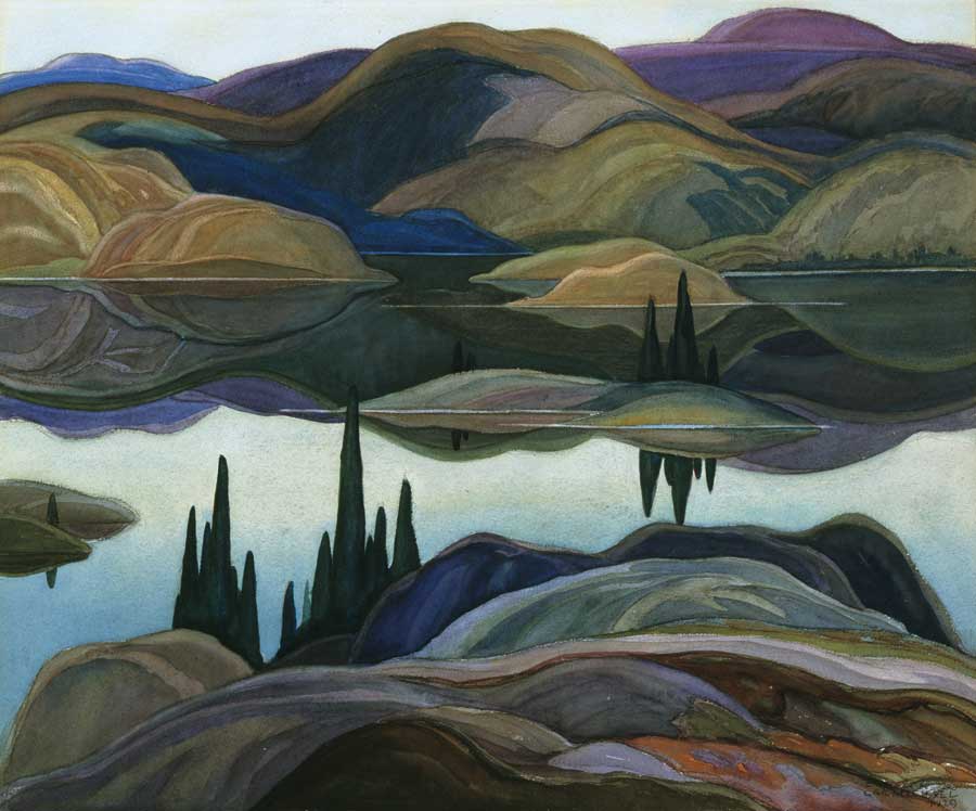 Mirror Lake Poster by Group of Seven artist Franklin Carmichael