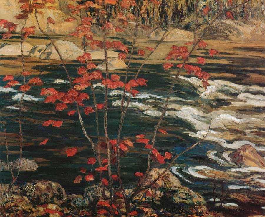 The Red Maple Poster by Group of Seven artist A.Y. Jackson