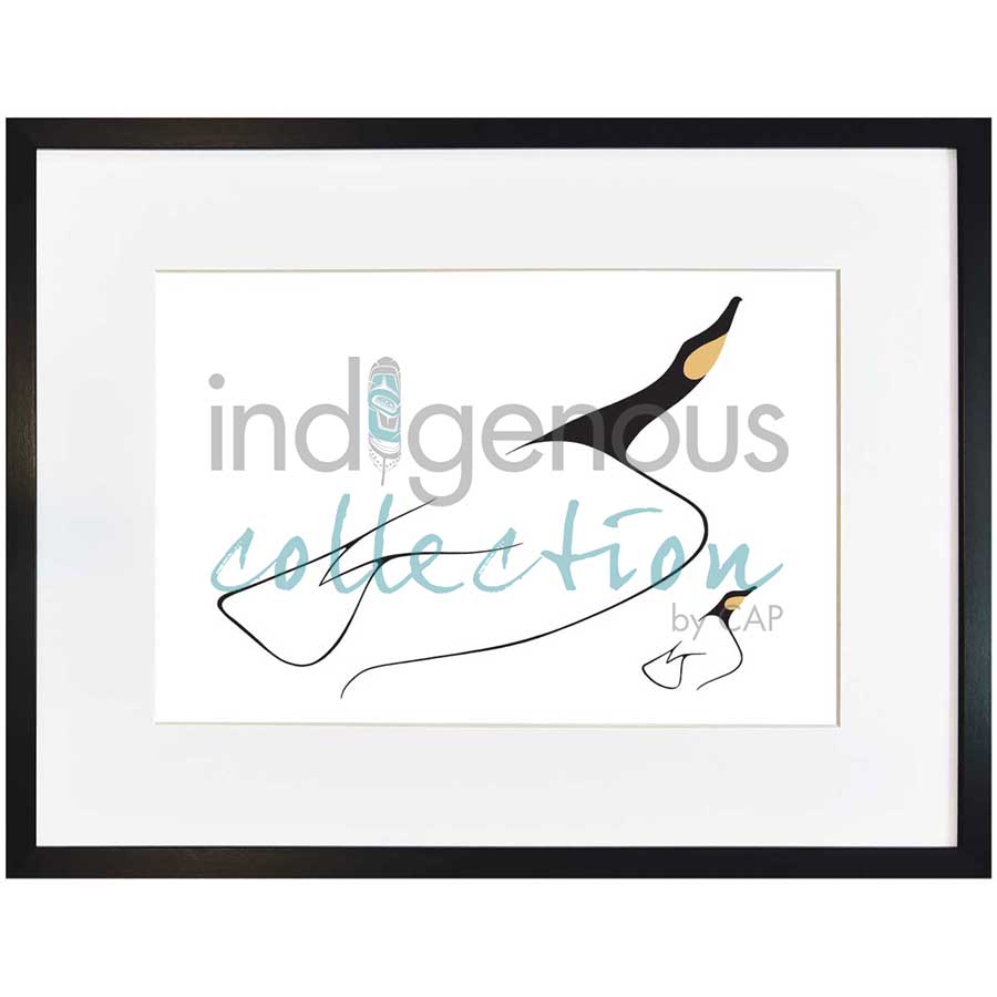 Mother & Child by artist Benjamin Chee Chee - Ojibway. Indigenous Collection
