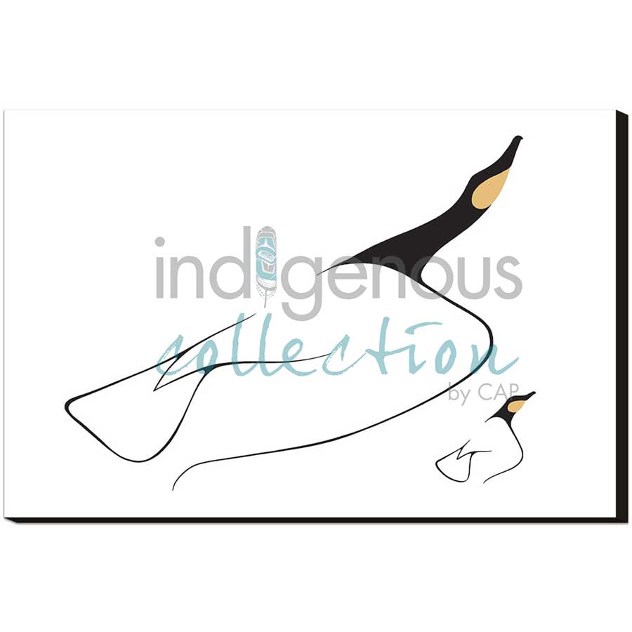 Mother & Child by artist Benjamin Chee Chee - Ojibway. Indigenous Collection