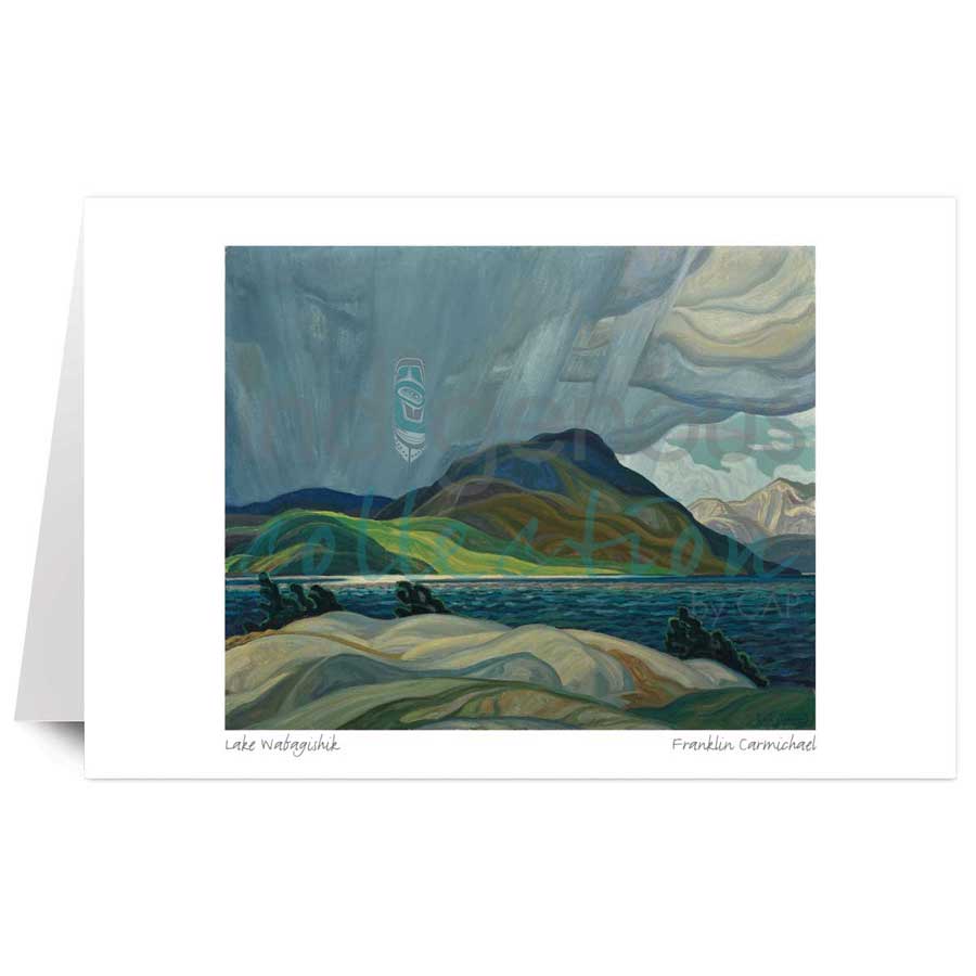 Lake Wabagishik by artist F. Carmichael