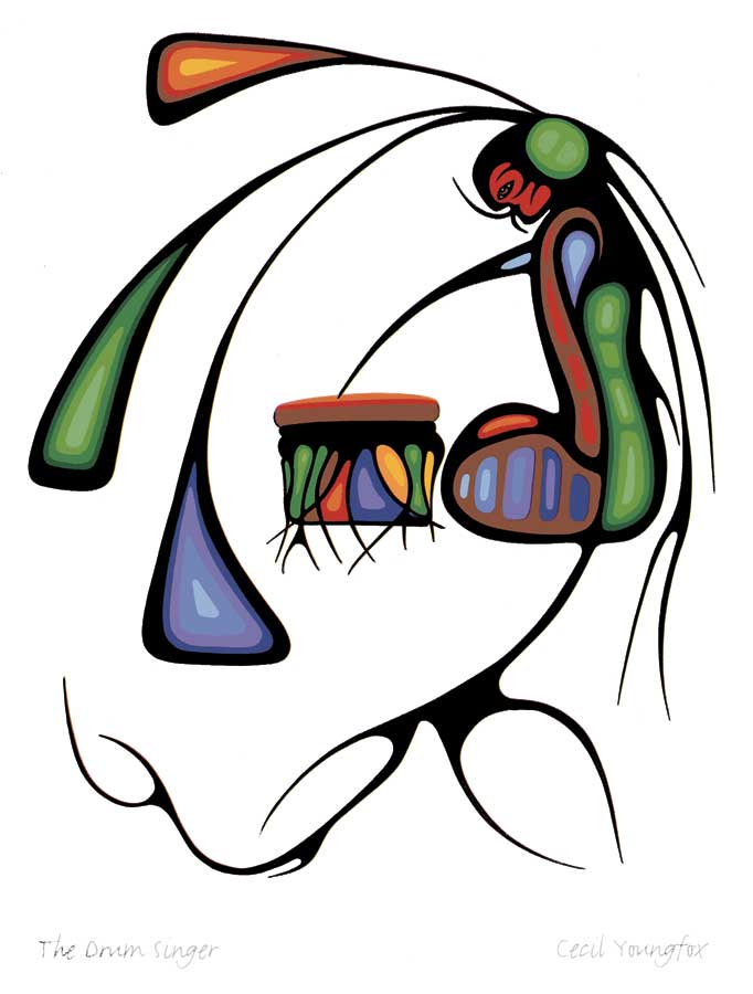 The Drum Singer by artist Cecil Youngfox