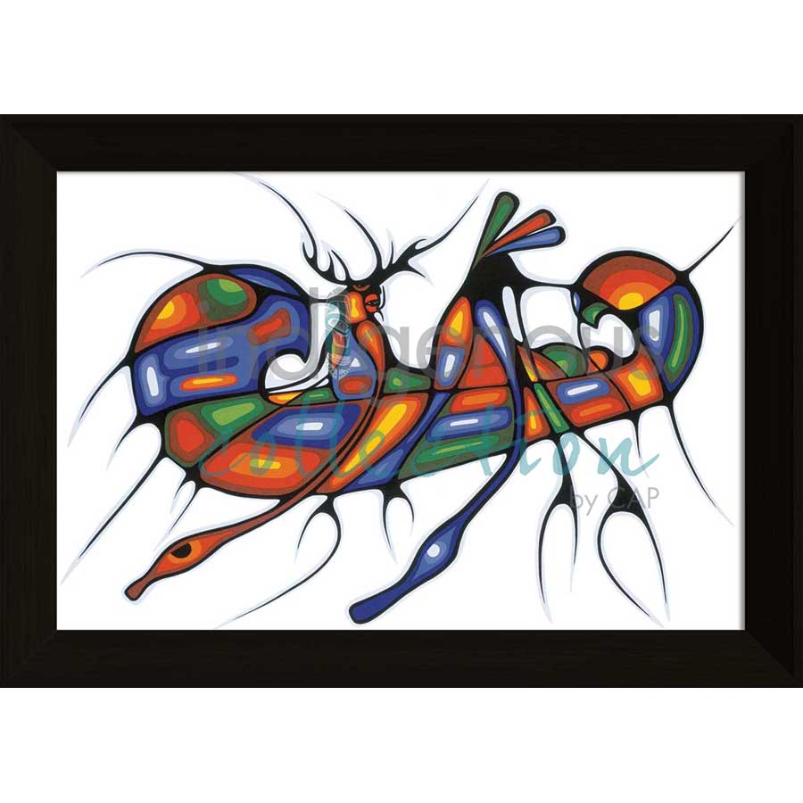 Returning Home by artist Cecil Youngfox - Ojibway. Indigenous Collection