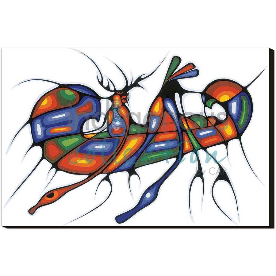Returning Home by artist Cecil Youngfox - Ojibway. Indigenous Collection