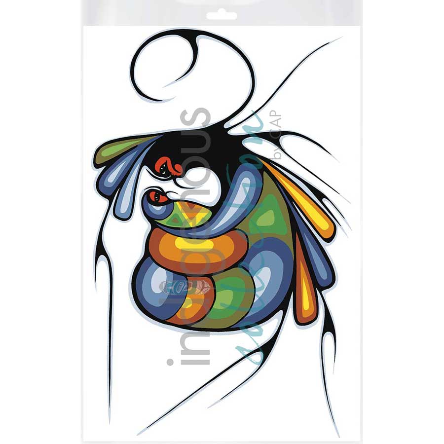 Joyous Motherhood by artist Cecil Youngfox - Ojibway. Indigenous Collection