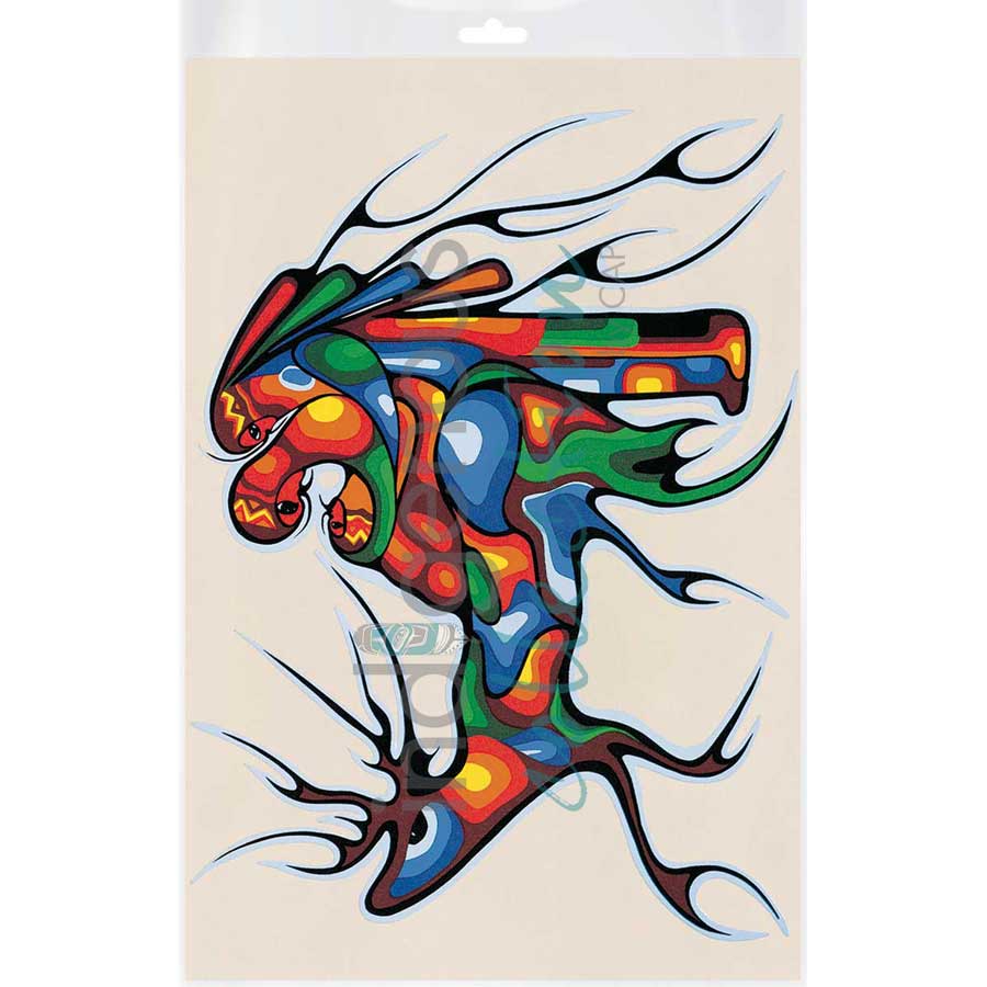 Winter Travel by artist Cecil Youngfox - Ojibway. Indigenous Collection