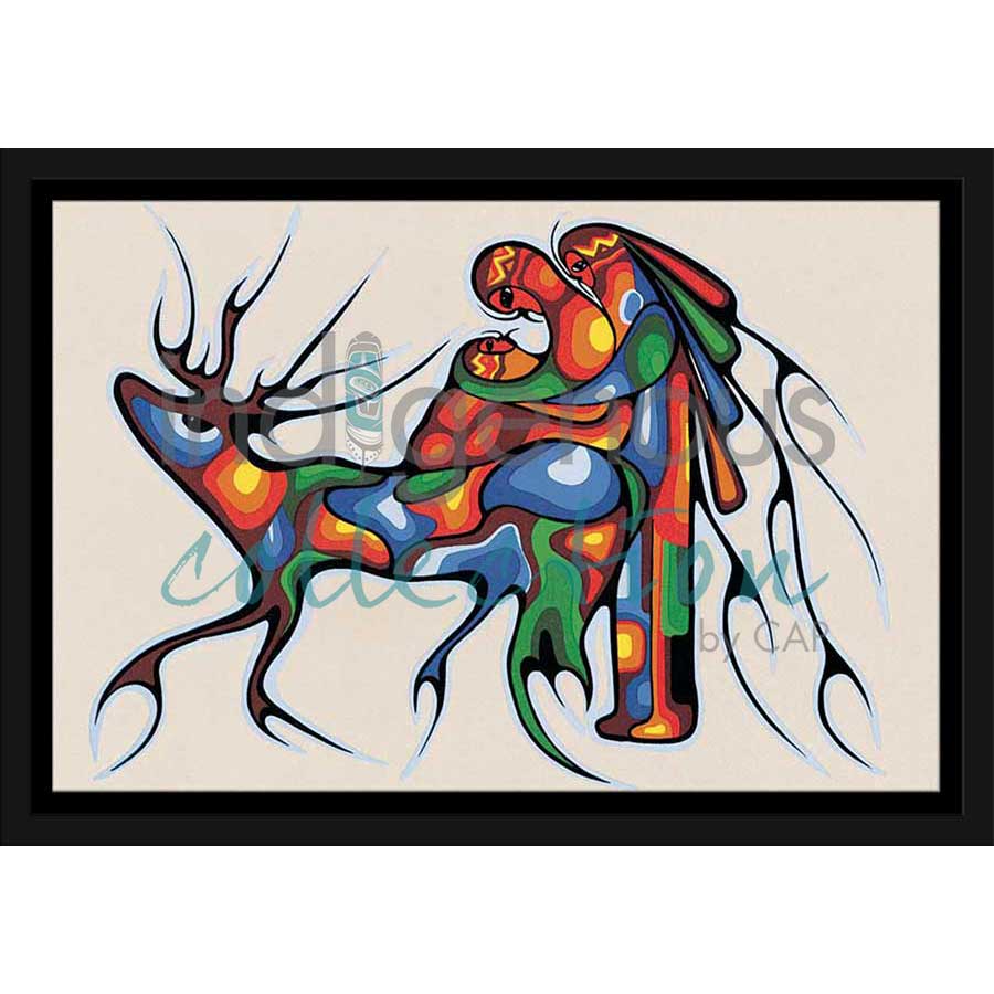 Winter Travel by artist Cecil Youngfox - Ojibway. Indigenous Collection