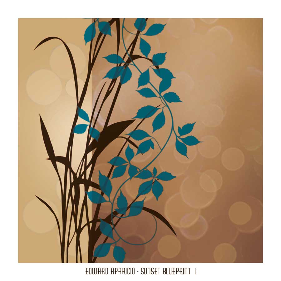 Sunset Blueprint I by artist Edward Aparicio