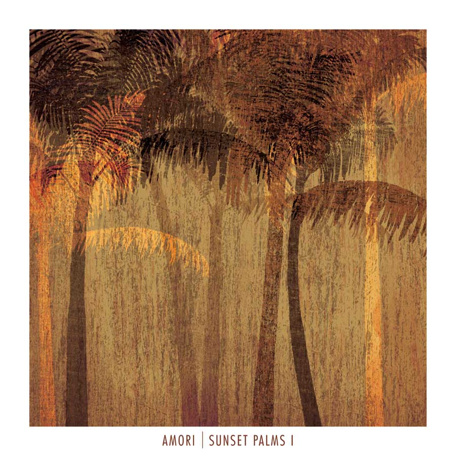 Sunset Palms I by artist  Amori