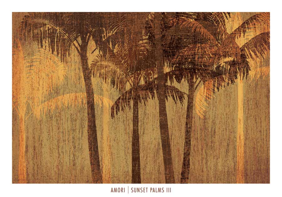 Sunset Palms III by artist  Amori