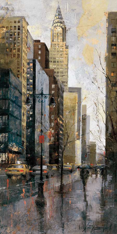 Rainy Day in Manhattan by artist Martí Bofarull