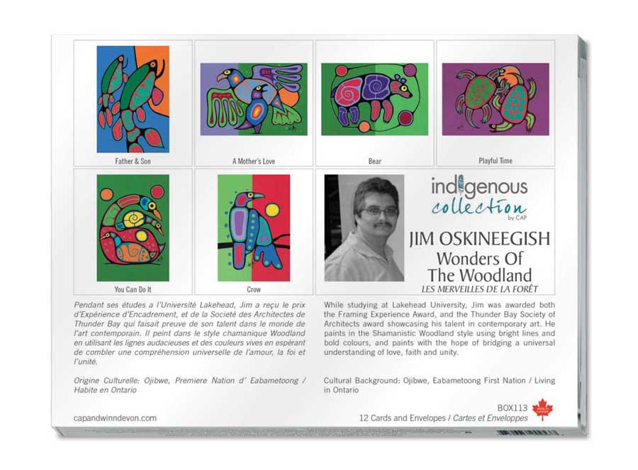 Woodland Wonders Boxed Note Cards by artist Jim Oskineegish