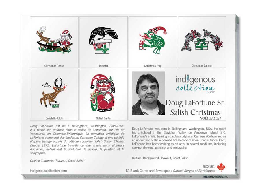 Salish Christmas Boxed Note Cards by artist Doug LaFortune